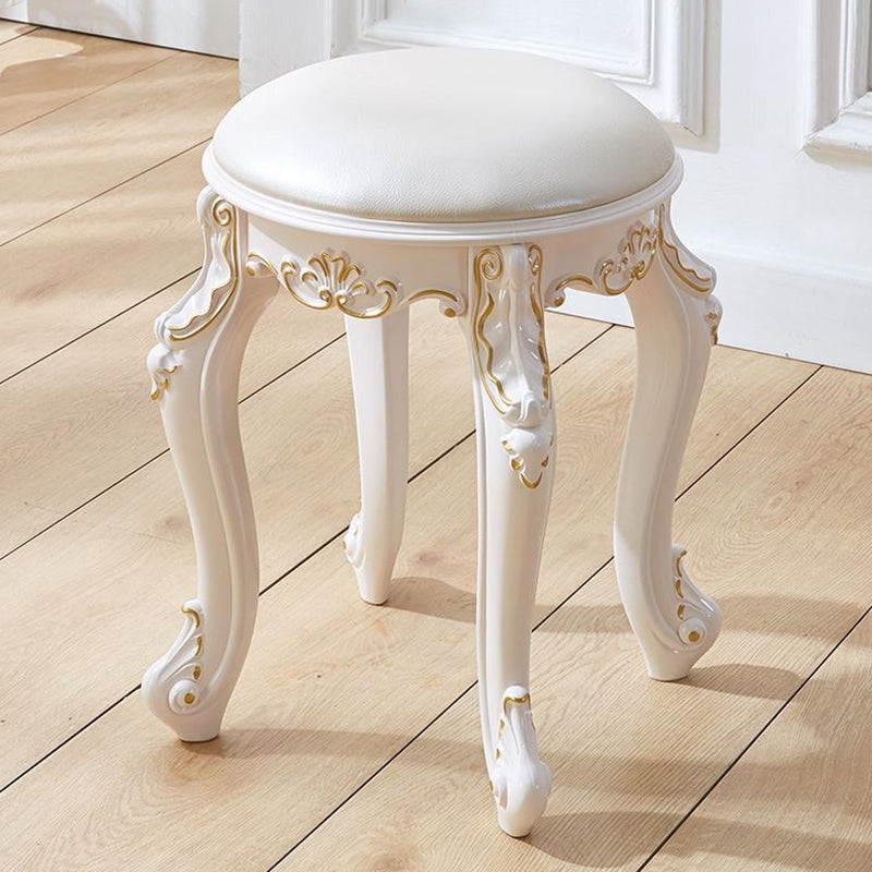 Gold Water Resistant Standard Round Leather Standard for Home Decor