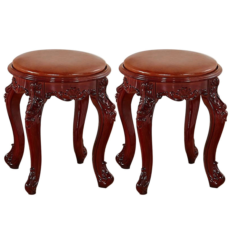 Gold Water Resistant Standard Round Leather Standard for Home Decor