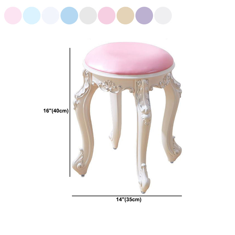 Gold Water Resistant Standard Round Leather Standard for Home Decor