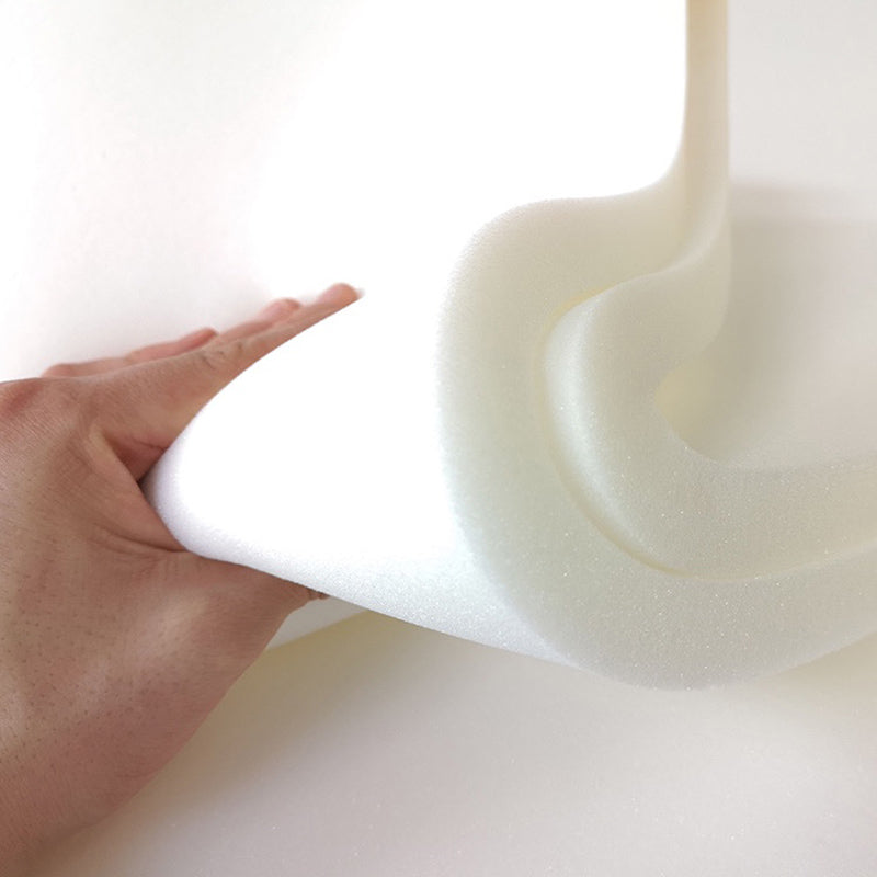 Faux Leather Pouf Cylinder Solid Water Resistant Modern Standard Ottoman