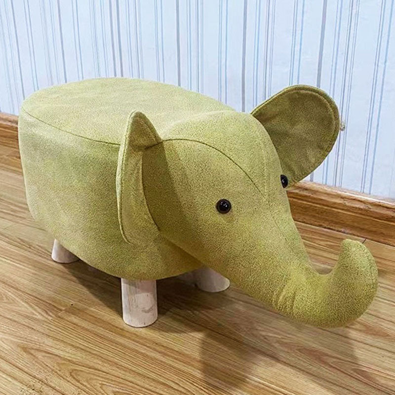 Contemporary Specialty Pouf Faux Leather Upholstered Ottoman