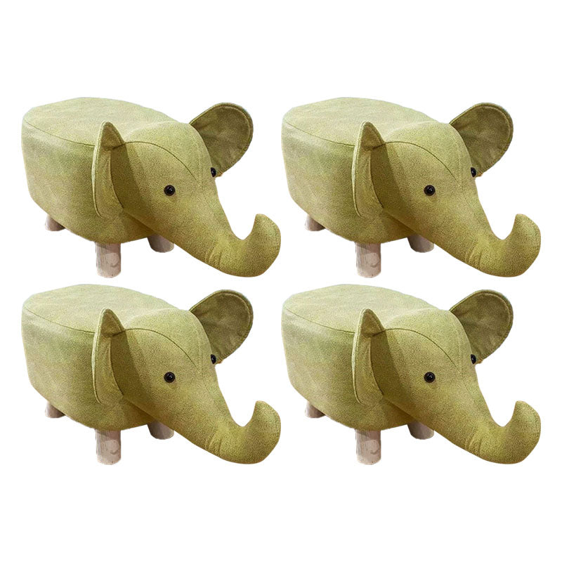 Contemporary Specialty Pouf Faux Leather Upholstered Ottoman