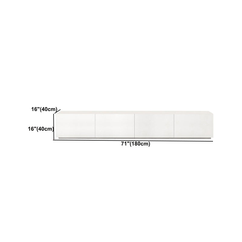 Modern Engineered Wood TV Media Stand Enclosed Storage TV Console