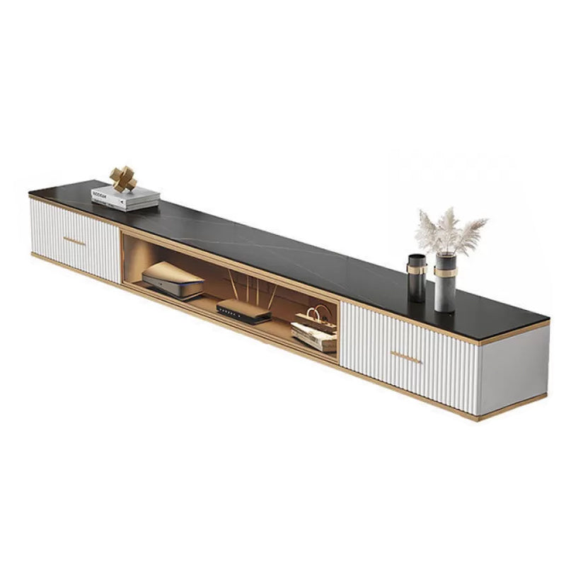 Modern Style Wall-mounted TV Console Slate TV Stand with Drawers