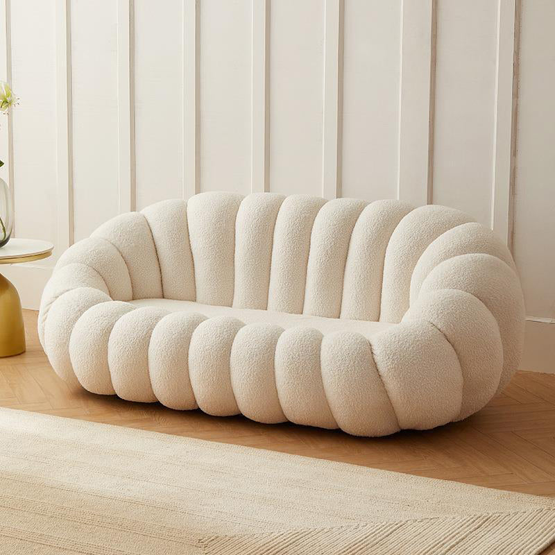 Contemporary Sofa with Sloped Arms 26.77" High Standard Sofa