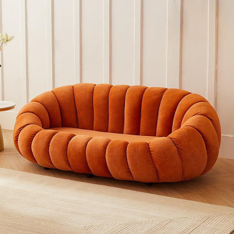 Contemporary Sofa with Sloped Arms 26.77" High Standard Sofa