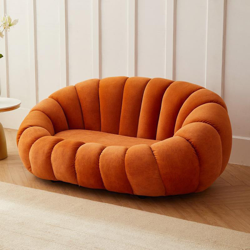Contemporary Sofa with Sloped Arms 26.77" High Standard Sofa