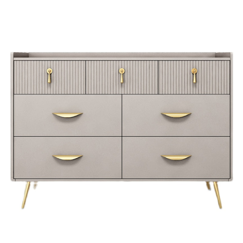 Manufactured Wood Dresser Glam Storage Chest with 6/7 Drawers