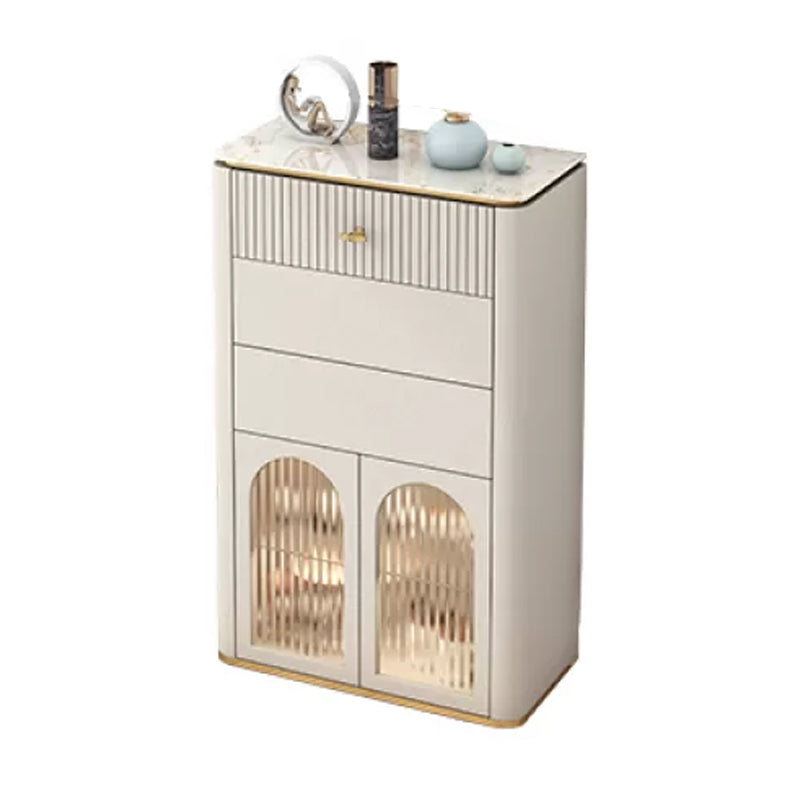 11.7-inch Width Glam Storage Chest Dresser Stone Storage Chest