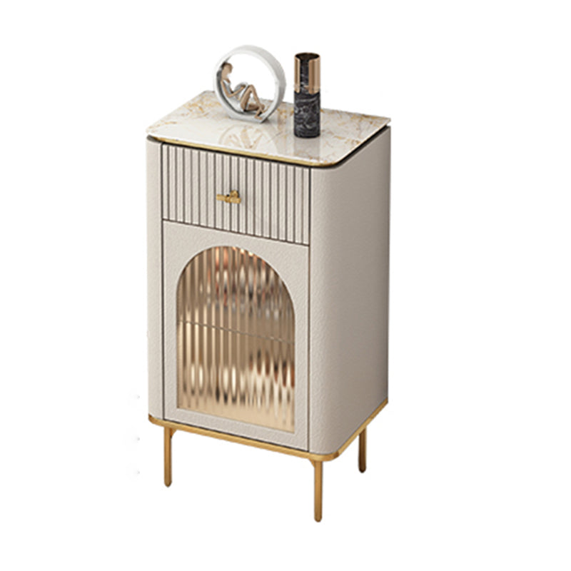 11.7-inch Width Glam Storage Chest Dresser Stone Storage Chest