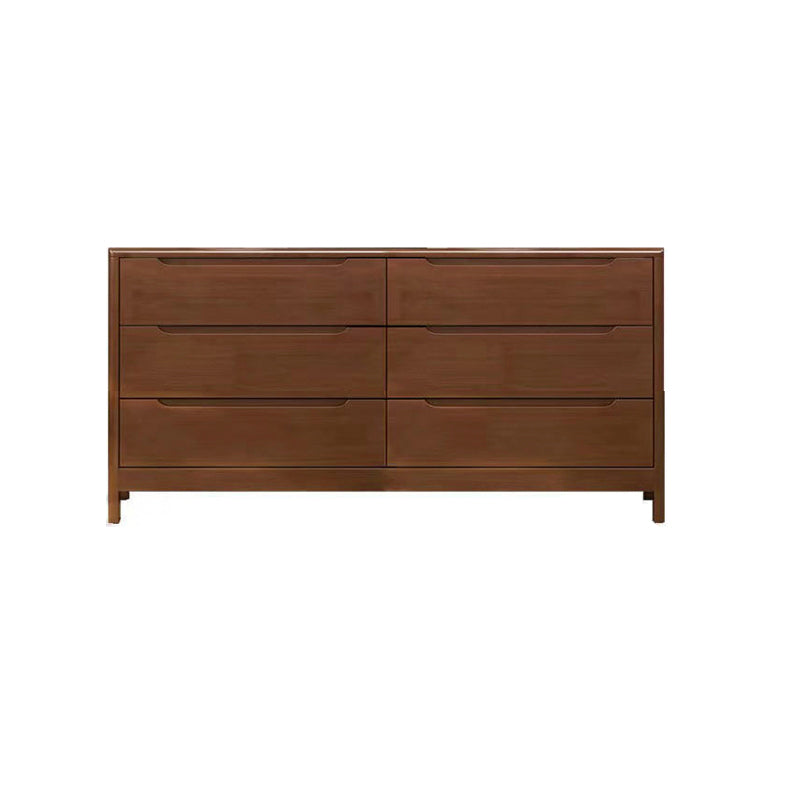 Rubber Wood Contemporary Storage Chest Home Chest with Drawers