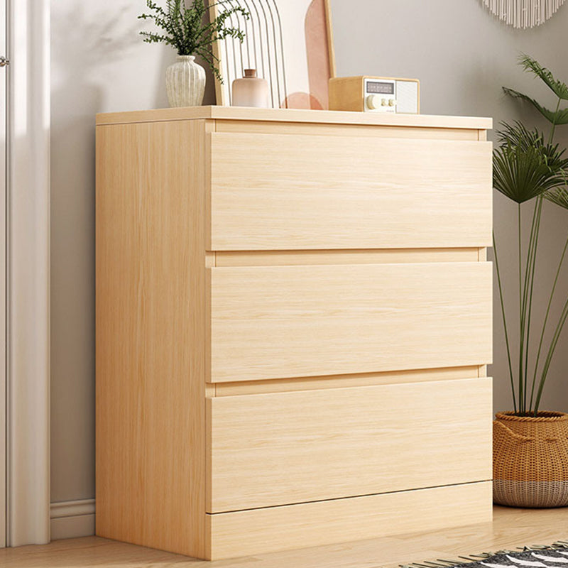 Contemporary Bedroom Wooden Storage Chest Vertical Chest with Drawers