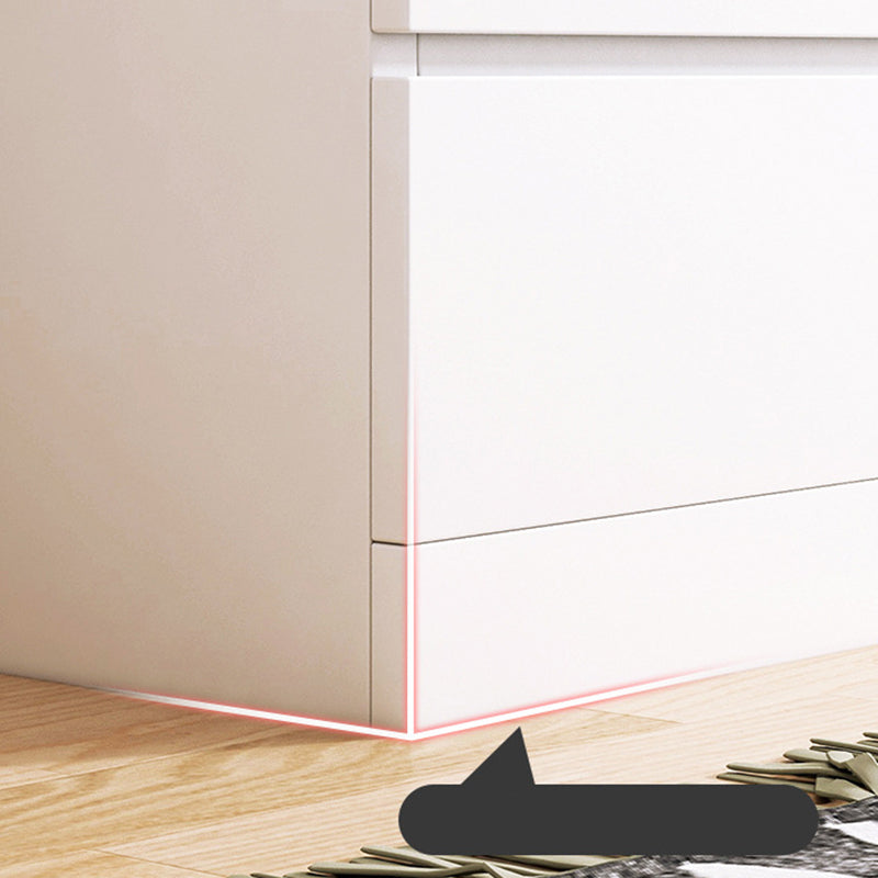 Contemporary Bedroom Wooden Storage Chest Vertical Chest with Drawers