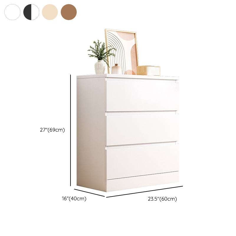 Contemporary Bedroom Wooden Storage Chest Vertical Chest with Drawers