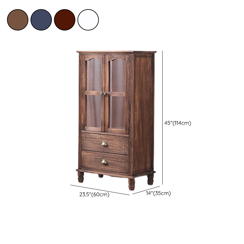 13.65-inch Width Coastal Storage Chest Dresser Solid Wood Storage Chest