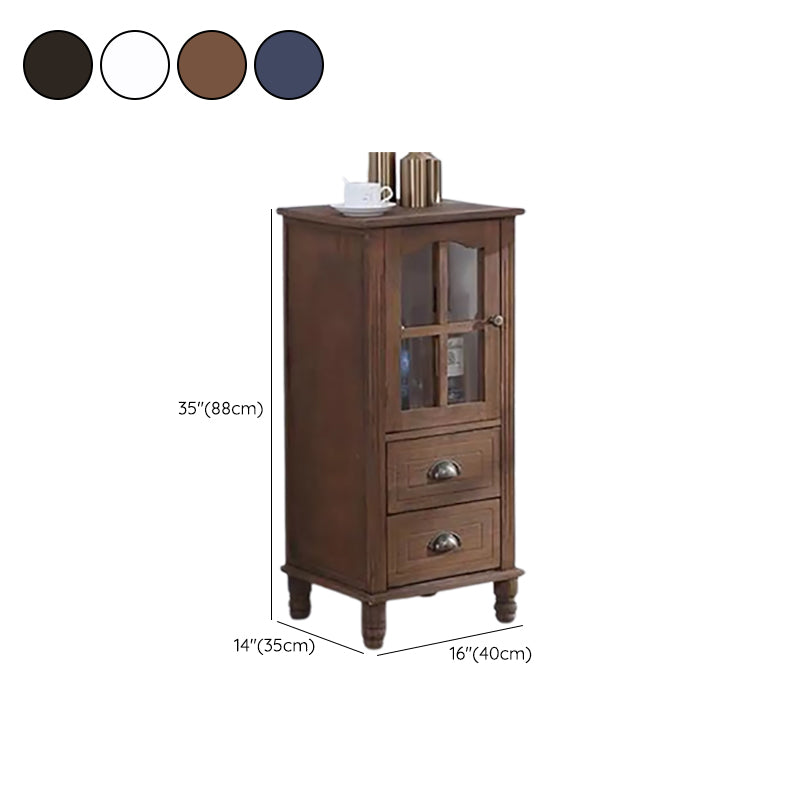 13.65-inch Width Coastal Storage Chest Dresser Solid Wood Storage Chest