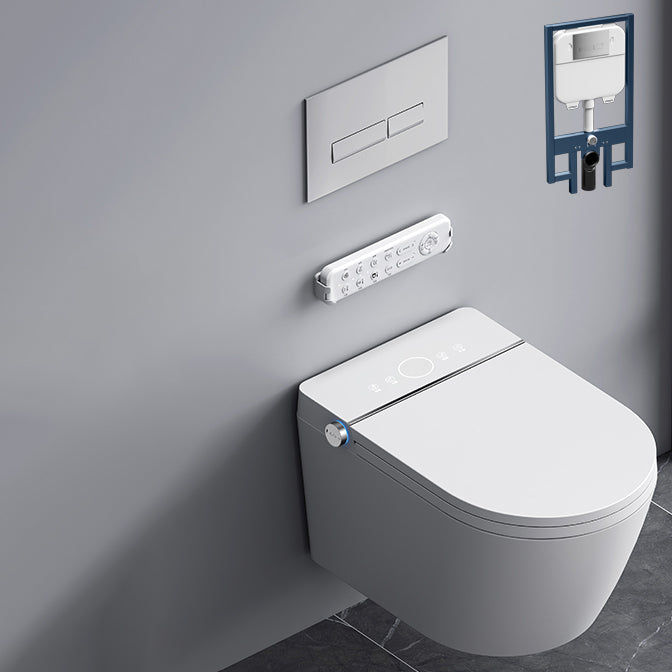 Modern White Wall Mount Urine Toilet Siphon Jet Toilet Bowl with Toilet Seat
