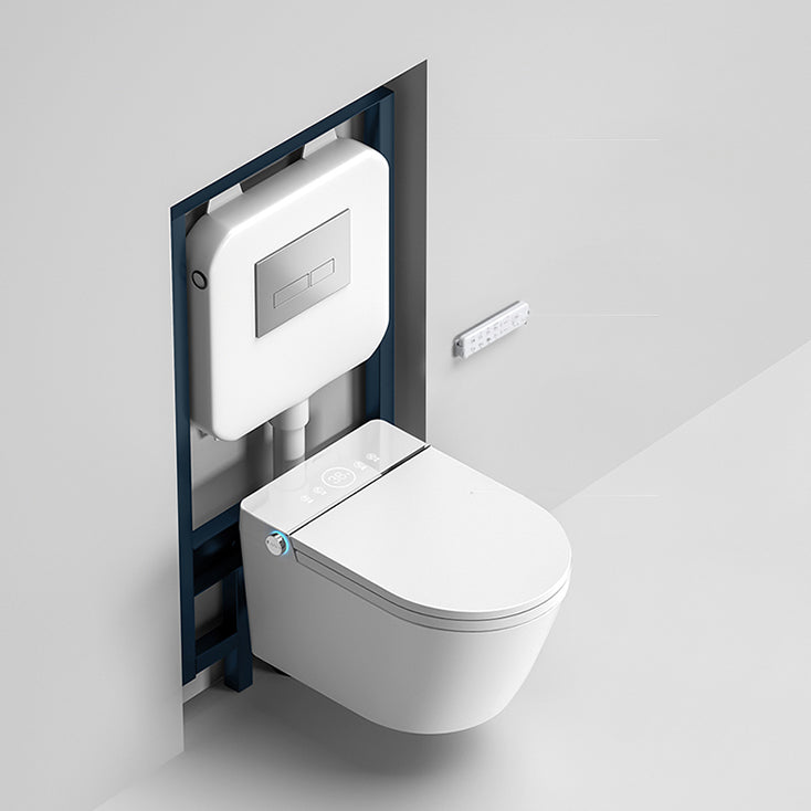 Modern White Wall Mount Urine Toilet Siphon Jet Toilet Bowl with Toilet Seat