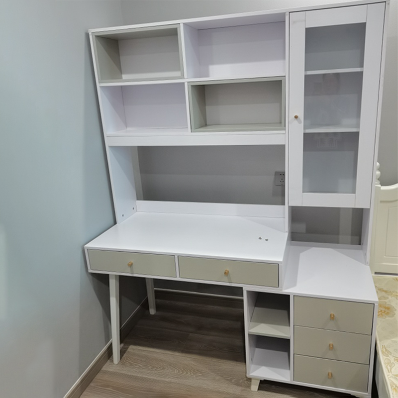 Contemporary Writing Desk Parsons Computer Desk with Wooden Legs