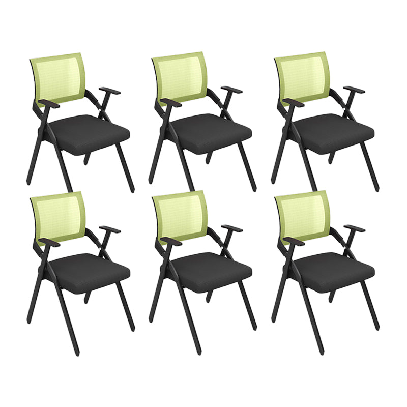 Mid Back Home Office Chair Black Frame Conference Chair Arm Chair