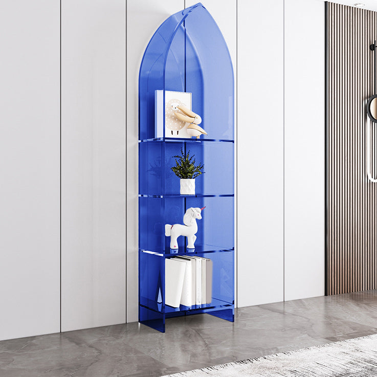 Glam Acrylic Bookshelf Standard Shelf Bookcase for Study Room 9.8" W