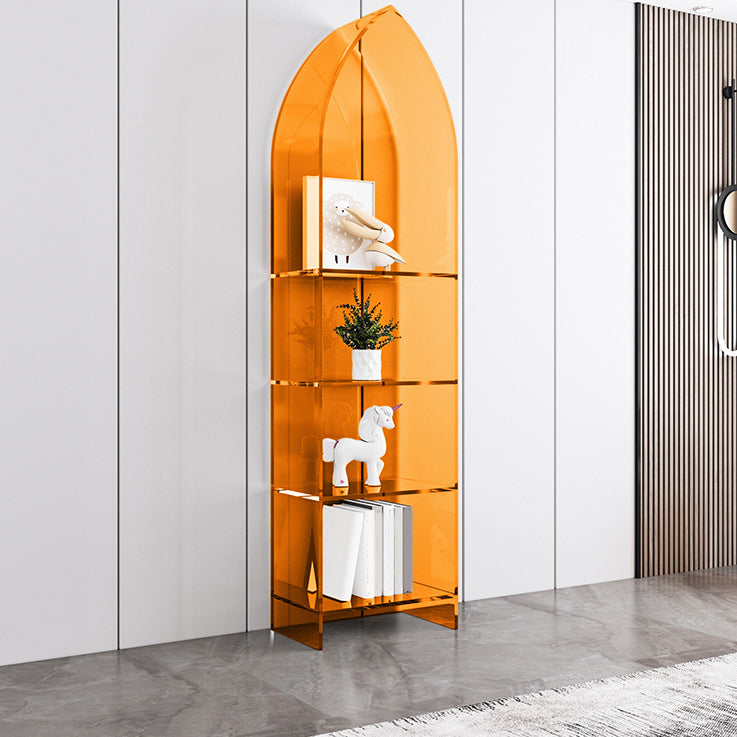 Glam Acrylic Bookshelf Standard Shelf Bookcase for Study Room 9.8" W