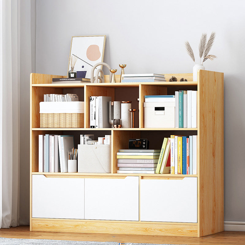 3-shelf Standard Bookcase Contemporary Wooden Shelf Bookcase