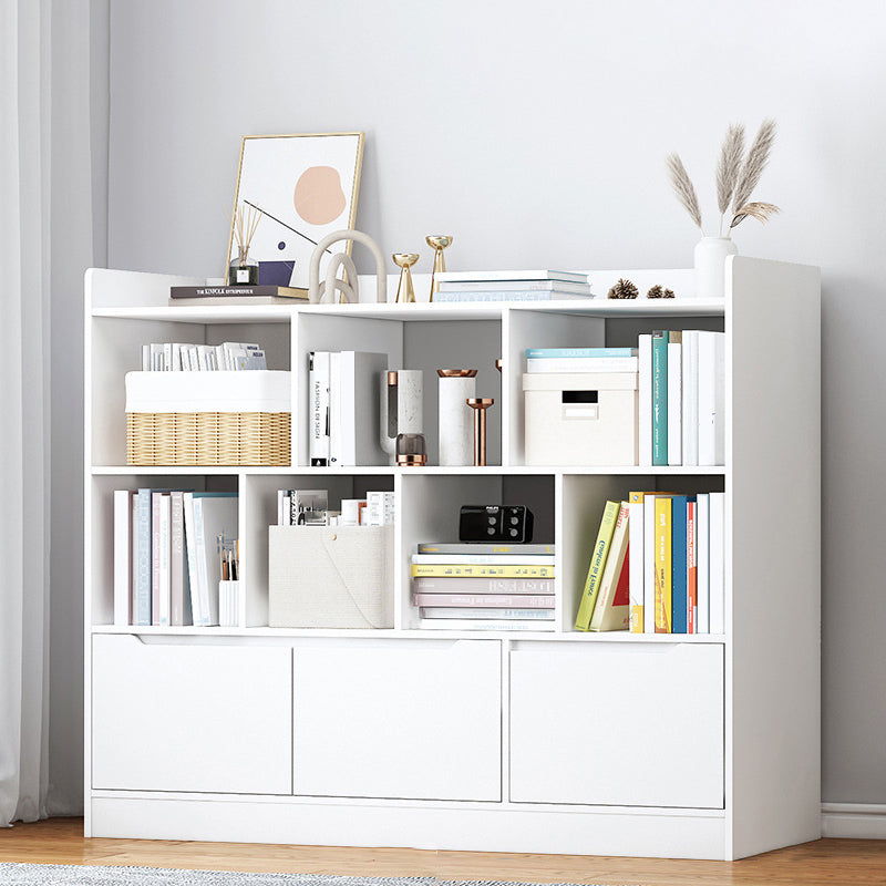 3-shelf Standard Bookcase Contemporary Wooden Shelf Bookcase