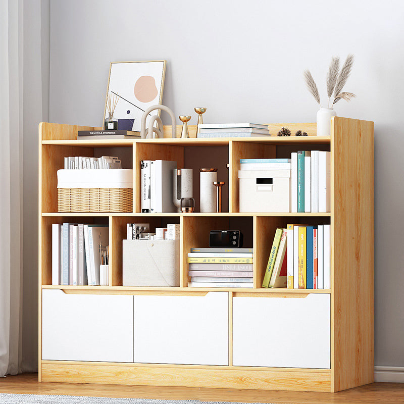 3-shelf Standard Bookcase Contemporary Wooden Shelf Bookcase