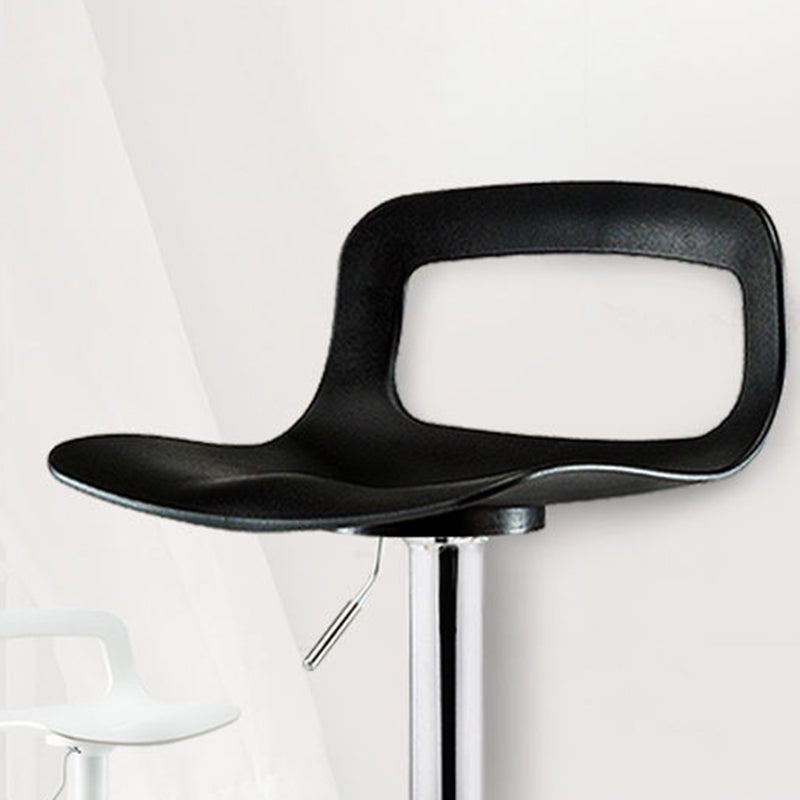 Contemporary Metal Bar Stool Backrest Adjustable Counter Stool