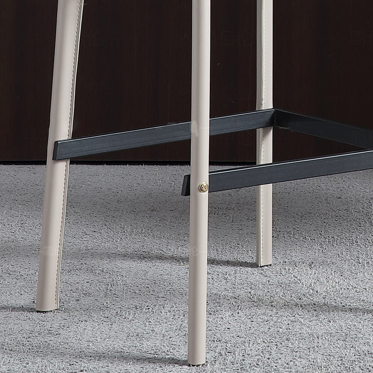 Contemporary Metal Base Bar Stool Armless Low Back Counter Stool