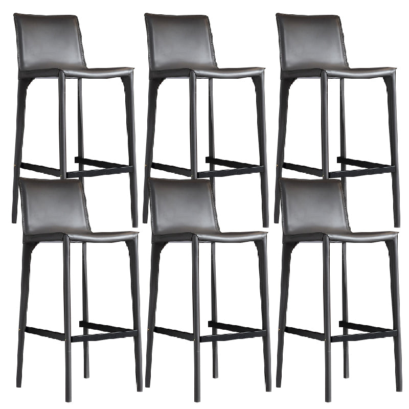 Contemporary Metal Base Bar Stool Armless Low Back Counter Stool