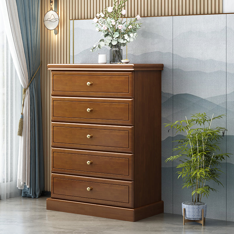 Modern Storage Chest Solid Wood Storage Chest Dresser with 4/5 Drawers