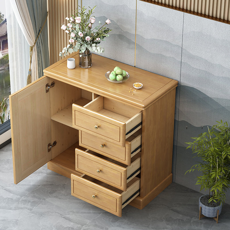 Modern Storage Chest Solid Wood Storage Chest Dresser with 4/5 Drawers
