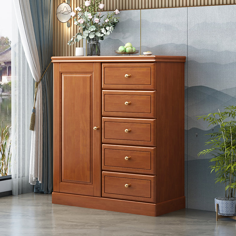 Modern Storage Chest Solid Wood Storage Chest Dresser with 4/5 Drawers