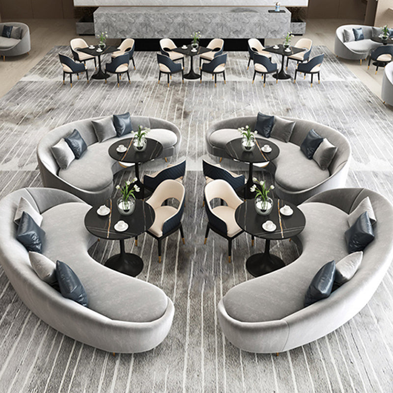 Modern Sintered Stone Dining Table Round Dining Room Table for Kitchen