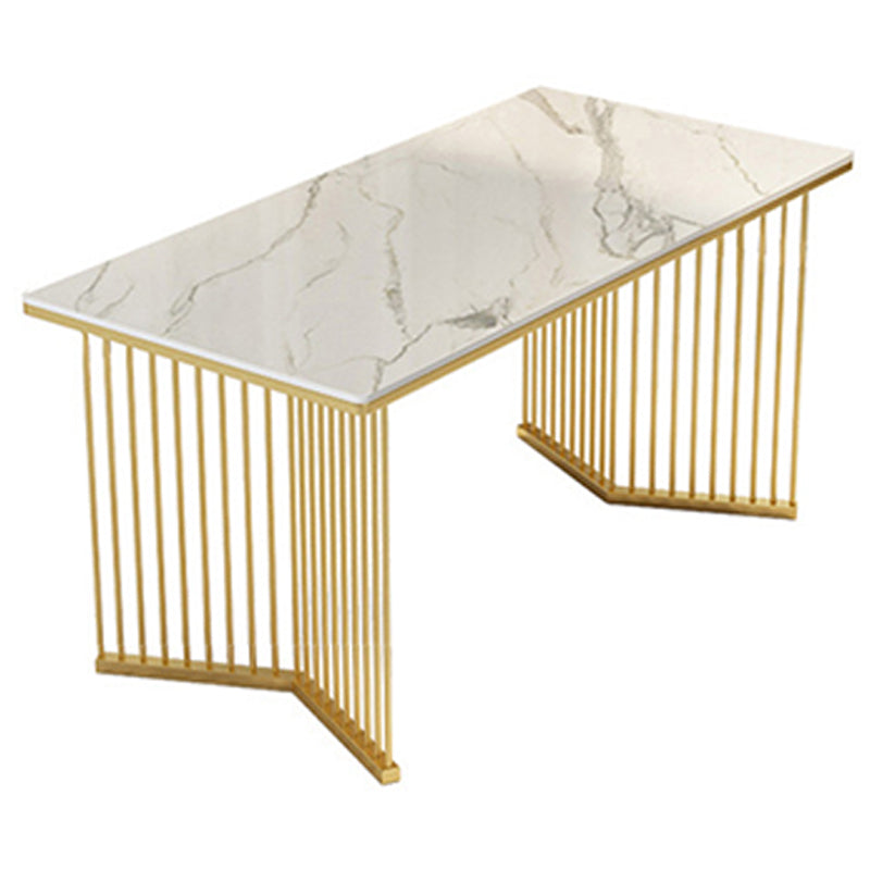 Contemporary Sintered Stone Dining Table Rectangle Dining Table for Home Use