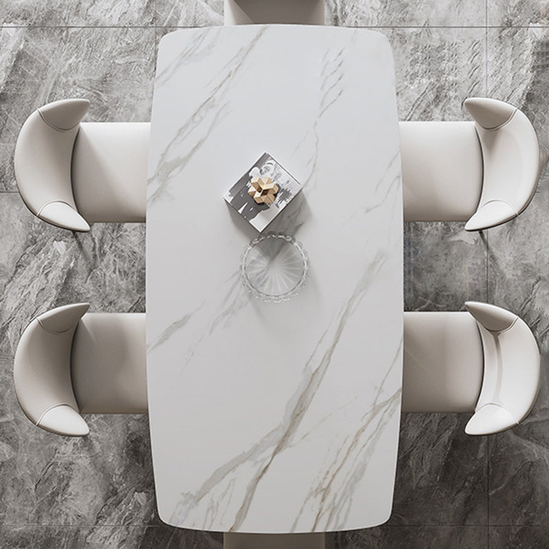 Glam Dining Rectangle Table Dining Sintered Stone Table for Home Use