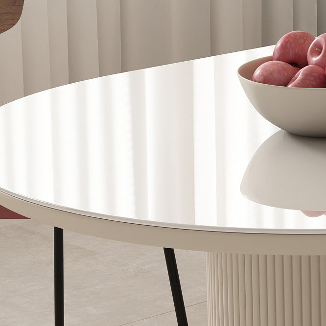 Metal and Slate Table Contemporary Home Wood Legs Dining Table