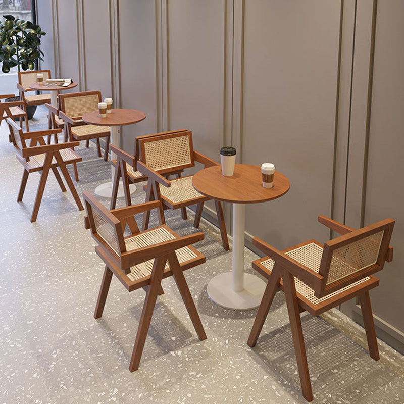 Contemporary Kitchen Dining Arm Chairs Open Back Dining Chairs