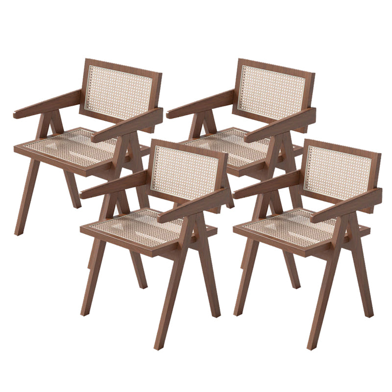 Contemporary Kitchen Dining Arm Chairs Open Back Dining Chairs