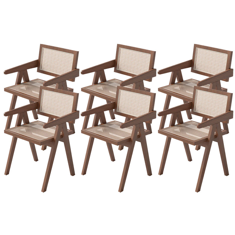 Contemporary Kitchen Dining Arm Chairs Open Back Dining Chairs