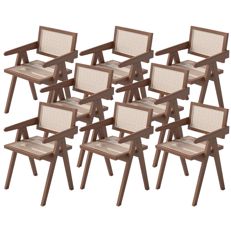 Contemporary Kitchen Dining Arm Chairs Open Back Dining Chairs