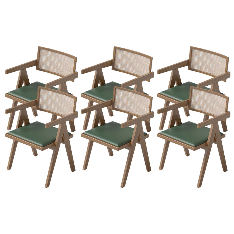 Contemporary Kitchen Dining Arm Chairs Open Back Dining Chairs