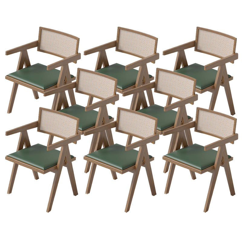 Contemporary Kitchen Dining Arm Chairs Open Back Dining Chairs