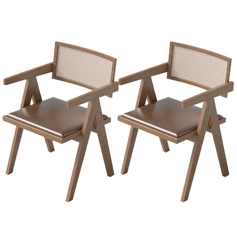 Contemporary Kitchen Dining Arm Chairs Open Back Dining Chairs