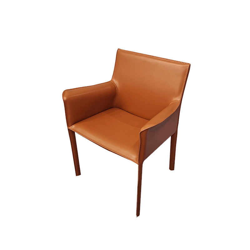 Faux Leather Kitchen Arm Chairs Contemporary Upholstered Dining Chairs