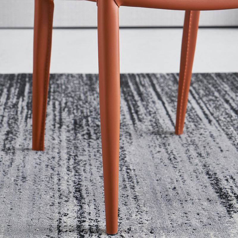 Contemporary Dining Metal Chair Armless Side Chairs for Kitchen