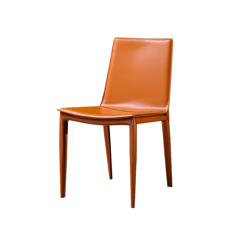 Contemporary Dining Metal Chair Armless Side Chairs for Kitchen