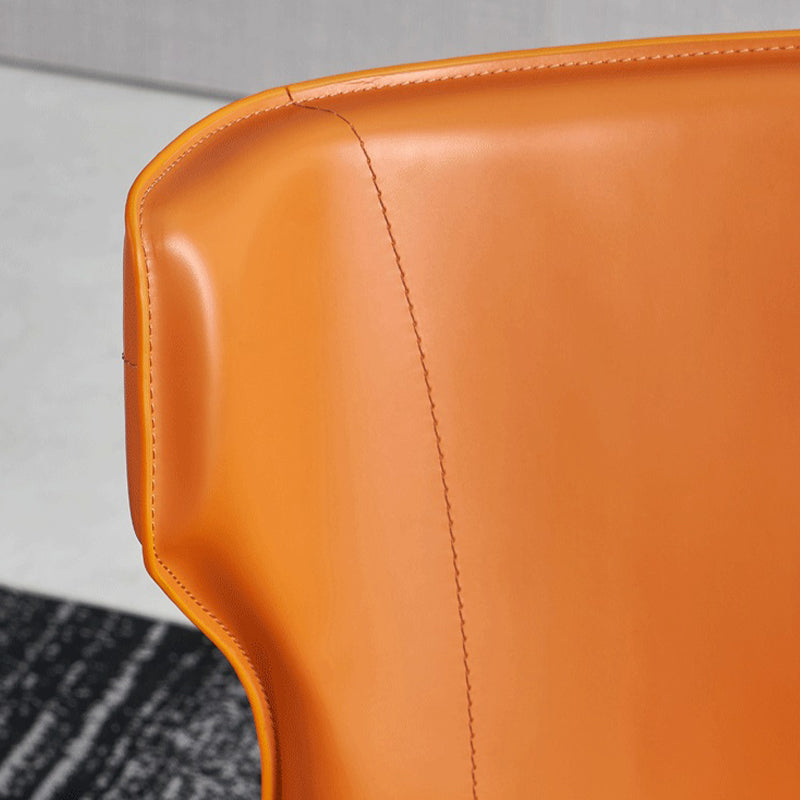 Contemporary Style Chair Armless Side Chairs with Metal Legs for Kitchen